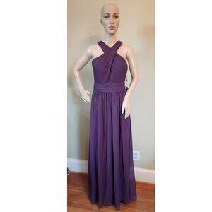 Halter Chiffon Open back GWN by Adrianna Papal